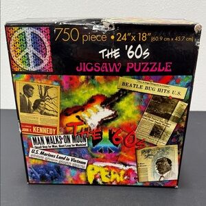 Decade of the '60s 1960s Baby Boomer 750 Piece Jigsaw Puzzle SALE🔴3/$25🔴